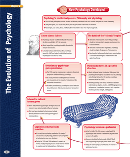 The Evolution of Psychology