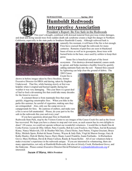 Spring 2014 Newsletter