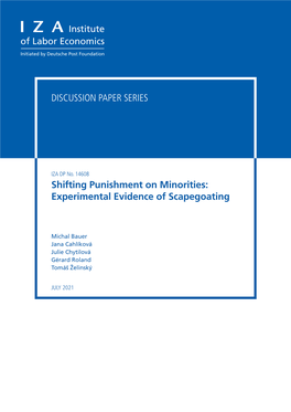 Experimental Evidence of Scapegoating