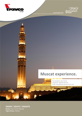 Muscat Experience