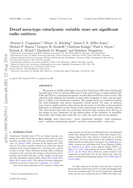 Dwarf Nova-Type Cataclysmic Variable Stars Are Significant Radio Emitters