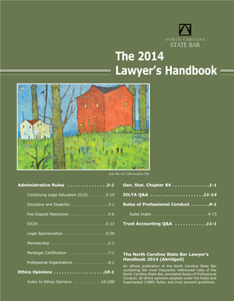 2014 Lawyer's Handbook