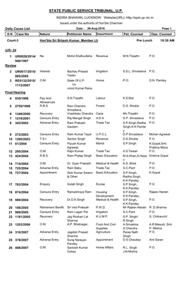 State Public Service Tribunal, U.P