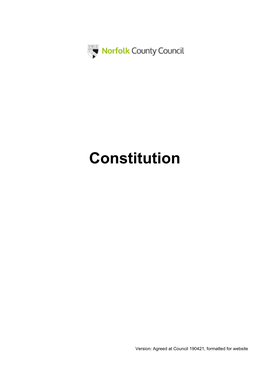 NCC Constitution 2021