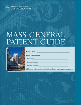 Mass General Patient Guide