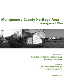 Montgomery County Heritage Area Management Plan