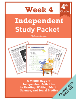 Week 4 Independent Study Packet