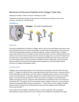 Mechanics and Structural Stability of the Collagen Triple Helix