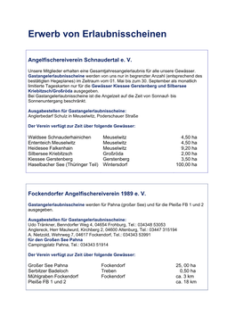 Erwerb Von Erlaubnisscheinen