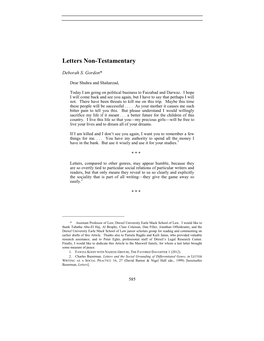 Letters Non-Testamentary