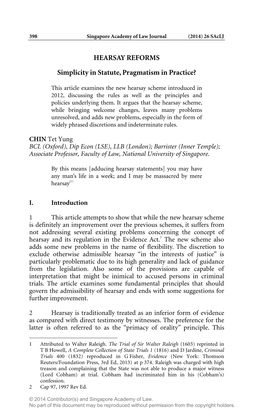 (PDF)692KB***Hearsay Reforms