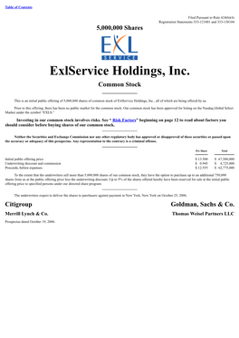 Exlservice Holdings, Inc