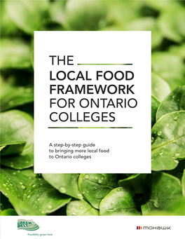 The Local Food Framework for Ontario Colleges