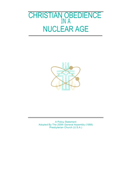 Christian Obedience in a Nuclear Age (1988)