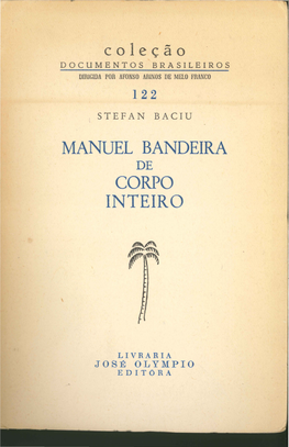 Manuel Bandeira Corpo Inteiro