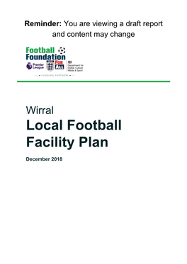 Draft Wirral Local Football Facility Plan 2018