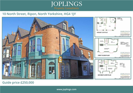 10 North Street, Ripon, North Yorkshire, HG4 1JY Guide Price £250,000