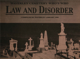 Erley Cemetery Who's Who Law and Disorder