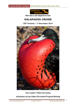 Galapagos Cruise