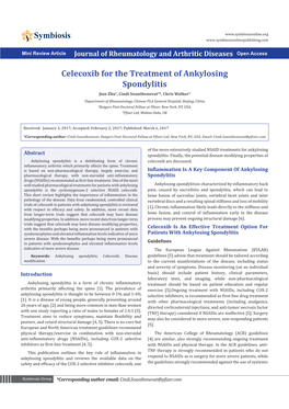 Celecoxib for the Treatment of Ankylosing Spondylitis