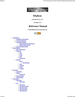 Xephem Reference Manual