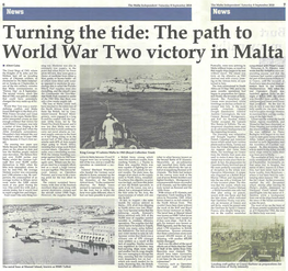Turning the Tide: the Path to World War Two Victory in Malta