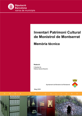 Inventari Patrimoni Cultural De Monistrol De Montserrat