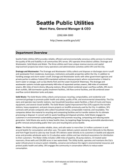 Seattle Public Utilities Mami Hara, General Manager & CEO