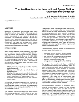 You-Are-Here Maps for International Space Station: Approach and Guidelines