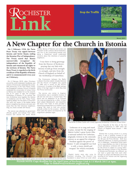 A New Chapter for the Church in Estonia