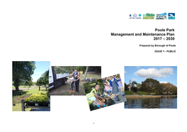 Poole Park Management and Maintenance Plan 2017 – 2030