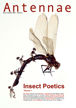 Insect Poetics Volume 1