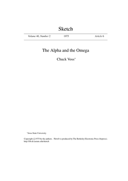 The Alpha and the Omega