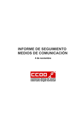 Informe De Seguimiento Medios De Comunicación