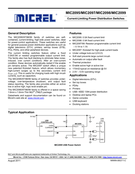 Current-Limiting Power Distribution Switches