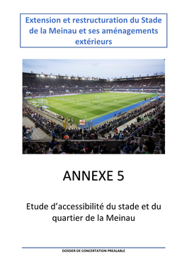 Annexe 05 Enquête Accessibilité Du Stade Et Du