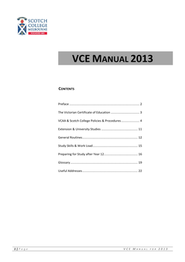 VCE Manual 2013 Master