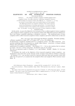 Centerline{ELLIPTICITY \Quad OF