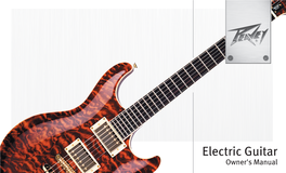 Electric Guitar Owner's Manual  Guitar 6 7 Configuration 8 9