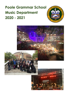 Poole Grammar School Music Department 2020 - 2021