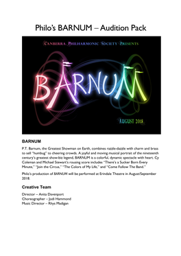 Philo's BARNUM