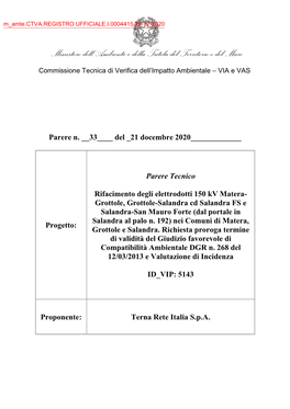 Ministero Dell'ambiente E Della Tutela Del Territorio E Del Mare