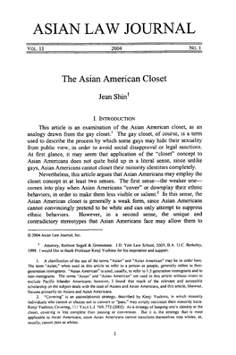 The Asian American Closet