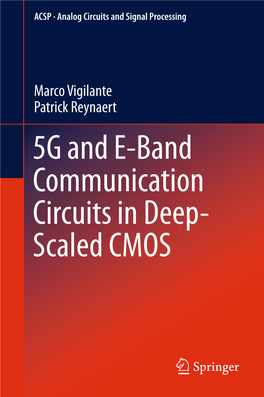 5G and E-Band Communication Circuits in Deep- Scaled CMOS Analog Circuits and Signal Processing