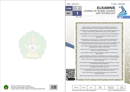 Elkawnie Journal of Islamic Science Issue 1 and Technology June, 2021 Jst