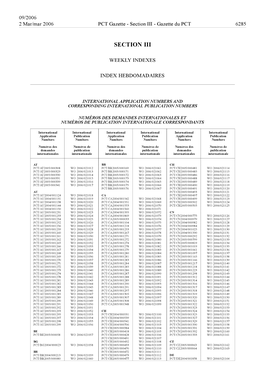 Gazette Du PCT 6285