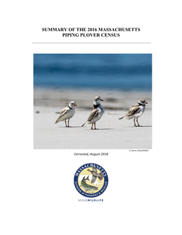 Summary of 2016 Massachusetts Piping Plover Census Data