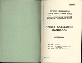 Arrest Categories Handbook