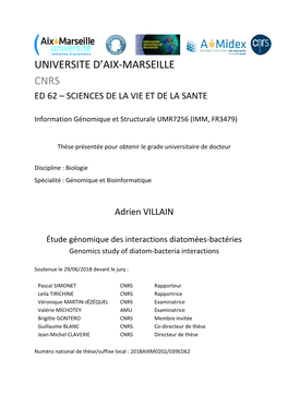 Universite D'aix-Marseille Cnrs