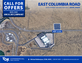 Offers Development Ground for Sale | Boise, Idaho Bids Due June 29, 2021 | 2:00Pm Mst